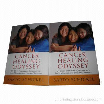 Softcover book printing, inside is B&W, 80gsm offset paper, cover with flap